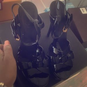 YSL Tribute Sandal Black